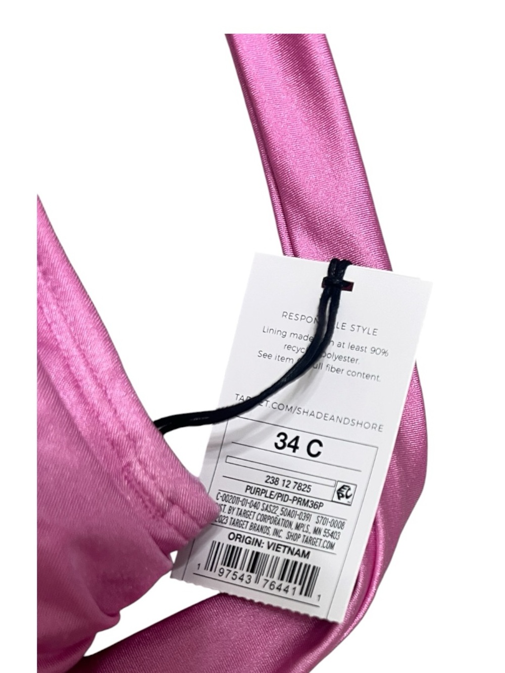 Shade & Shore Light Pink Twist Halter Bikini Top - Picture 4 of 5